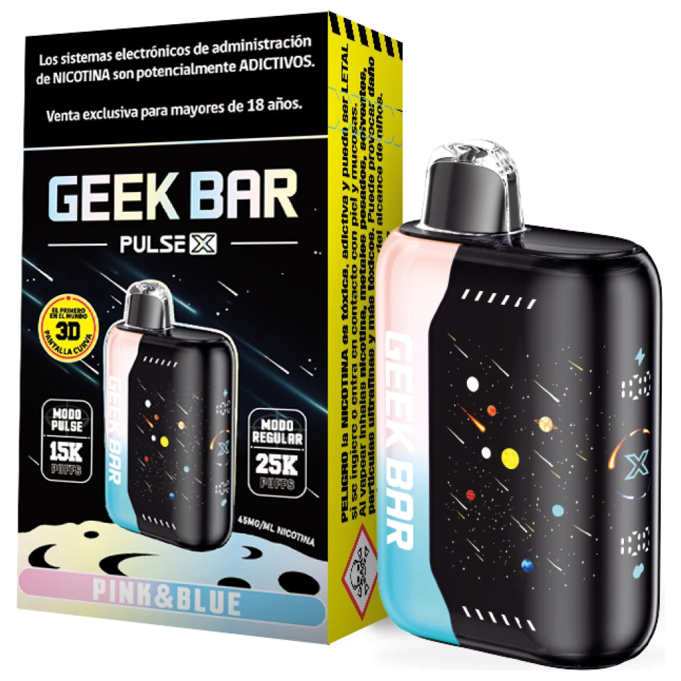 Geek Bar Pulse X Pink & Blue 25000 Puff  Club Vape