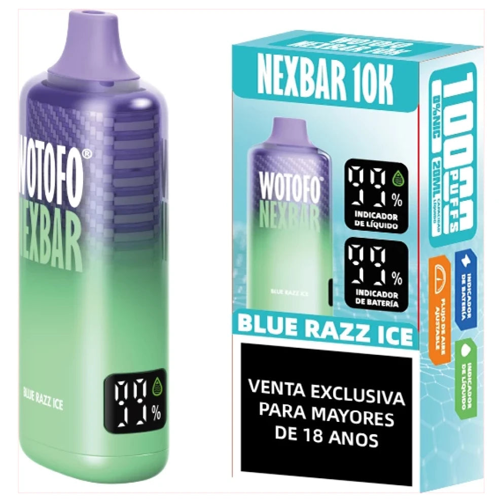 Wotofo Nexbar 10000 Puffs Blue Razz Ice