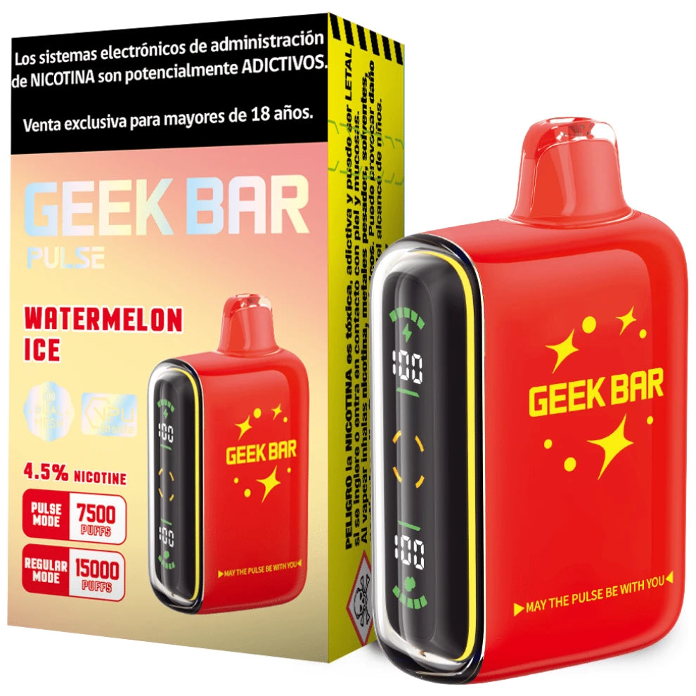 geek bar pulse tiene nicotina Watermelon ice 15000 Puff Geekvape T200 (Aegis Touch) BRAND_GEEK BAR PULSE 2 Flavors:Grape B-Pop