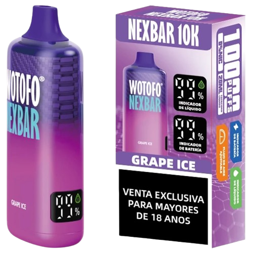 Wotofo Nexbar 10000 Puffs Grape Ice