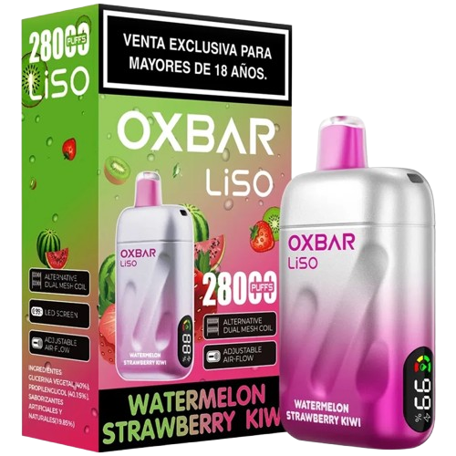 VAPORIZADOR OXBAR LISO 28000 PUFFS Watermelon Strawberry Kiwi