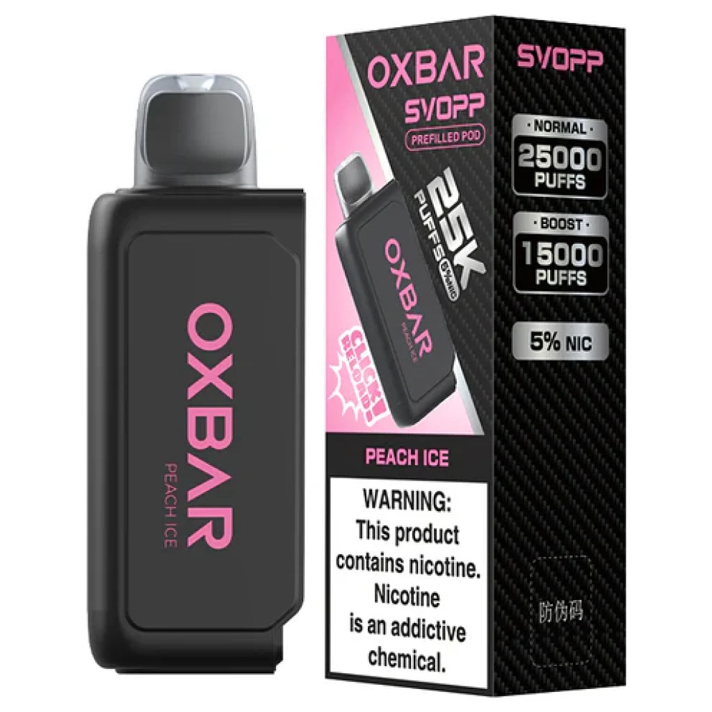 OXBAR SVOPP RECARGA 25K PUFFS – PEACH ICE