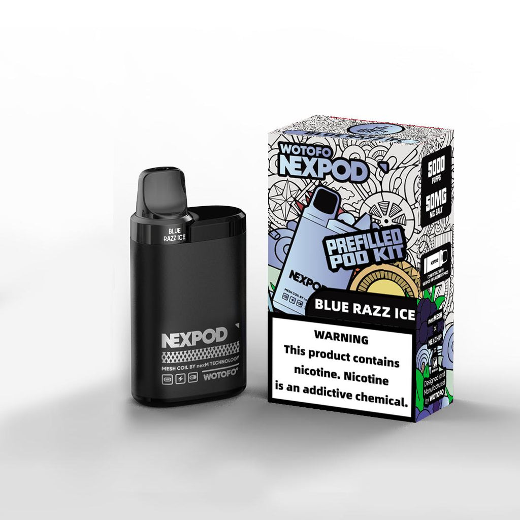 WOTOFO NEXPOD KIT SEMI DESECHABLE 5000 PUFFS - BLUE RAZZ ICE