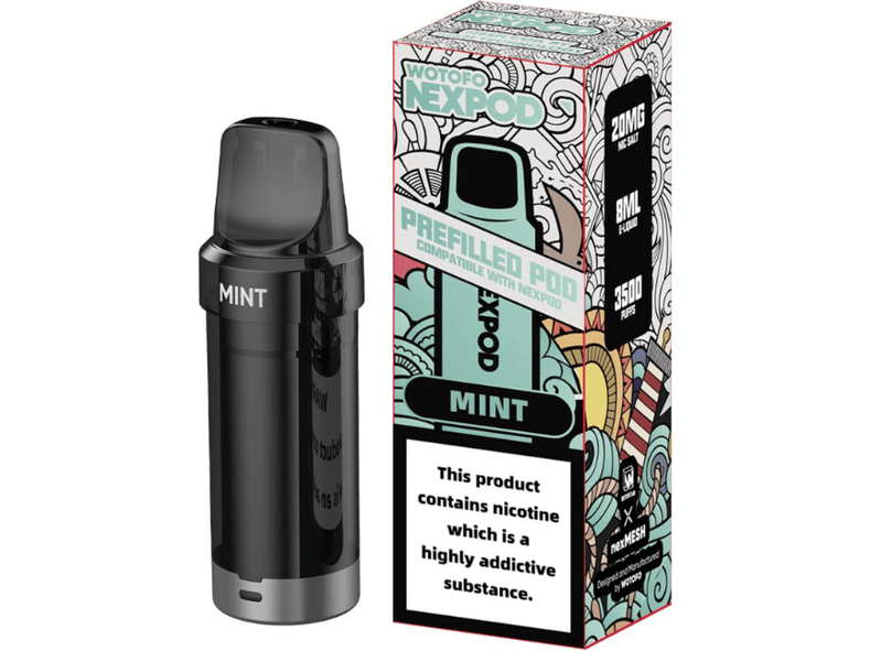 wotofo nexpod 5000 puffs disposable vape WOTOFO RECARGA NEXPOD 5000 PUFF MINT – Club Vape