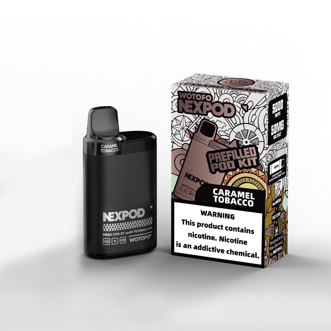 WOTOFO NEXPOD KIT SEMI DESECHABLE 5000 PUFFS - CARAMEL TOBACCO