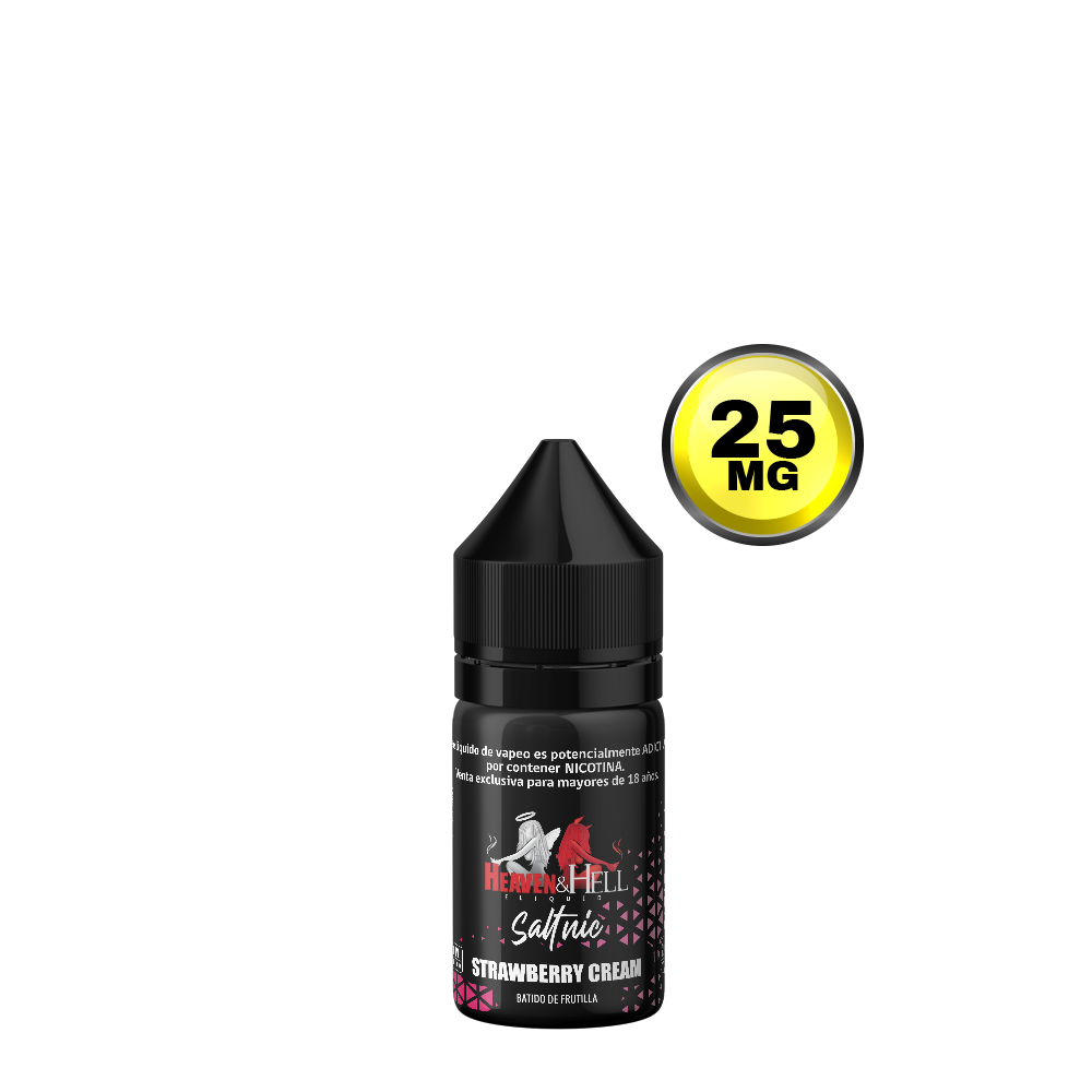 HEAVEN & HELL STRAWBERRY CREAM SALTNIC 30ml (25 mg / 35 mg)