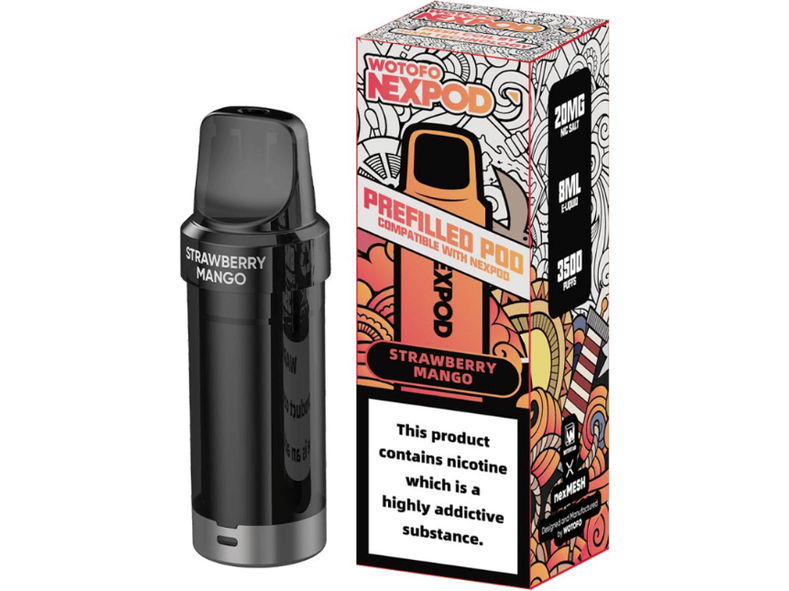 WOTOFO RECARGA NEXPOD 5000 PUFF STRAWBERRY MANGO