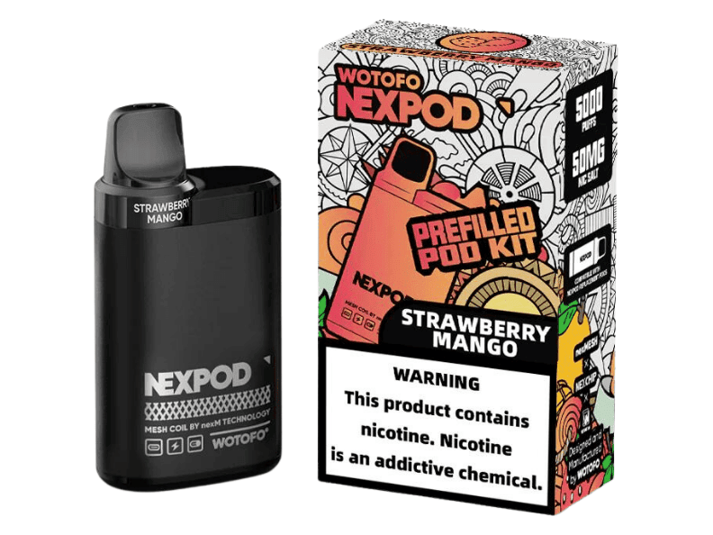 WOTOFO NEXPOD KIT SEMI DESECHABLE 5000 PUFFS - STRAWBERRY MANGO