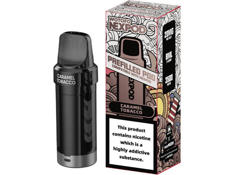 WOTOFO RECARGA NEXPOD 5000 PUFF CARAMEL TOBACCO